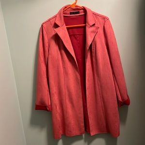 Joan Vass micro suede jacket